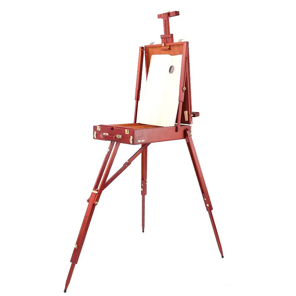 QUSYZD Ing Artist Easel Stand Drawing Board Adult Easel Art Student Sketch Watercolor Oil Foldable Outdoor Travel Easy to Carry,