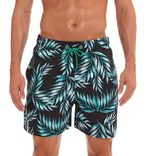 wwhuaus Men's Quick Dry Beach Shorts Swim Trunks with Mesh Lining, Workout Shorts with Pockets