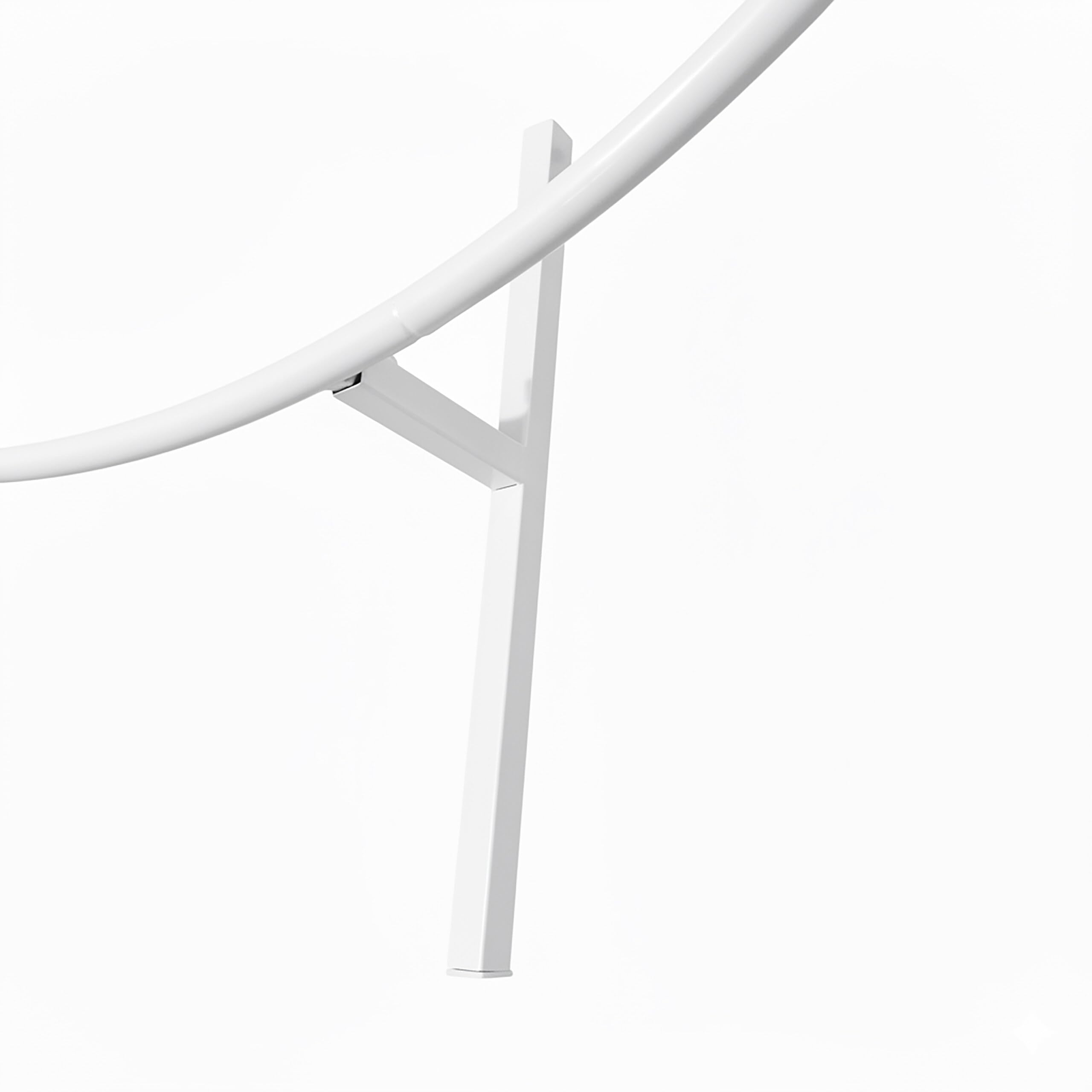 Relaxdays Arc de Ballons Rond en métal Mariage Anniversaire fiançailles Fleurs Ø 195 cm Blanc