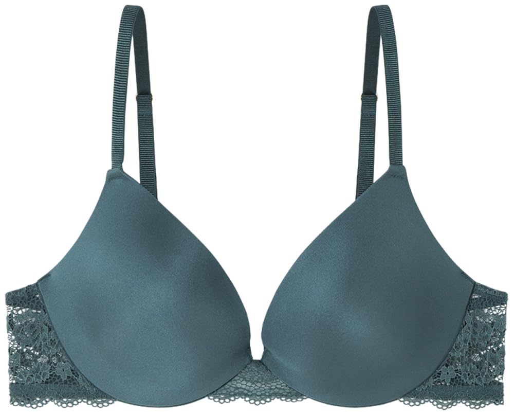 Women'secret Push up Bra, Green Grey, 40B, Green, 34B