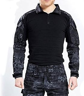 Herren BDU Camouflage-Oberteil, lang&auml;rmlig, mit Ellenbogenschoner, f&uuml;r taktische Milit&auml;rspiele / Airsoft / ...