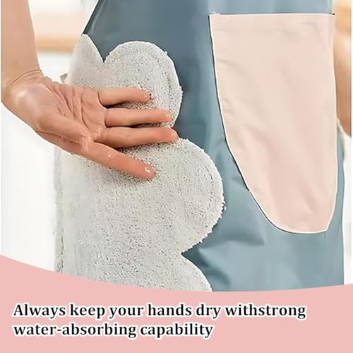 Aprons, 1 grembiule da cucina con tasche grembiule regolabile grembiule impermeabile grembiule da cucina per cucinare cuocere al forno dipingere lavori domestici (rosa) - immagine 6