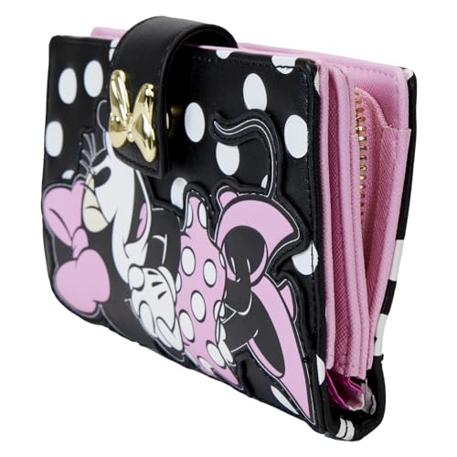 Loungefly Disney Minnie Mouse Faux Leather Wallet Snap Flap Clutch3
