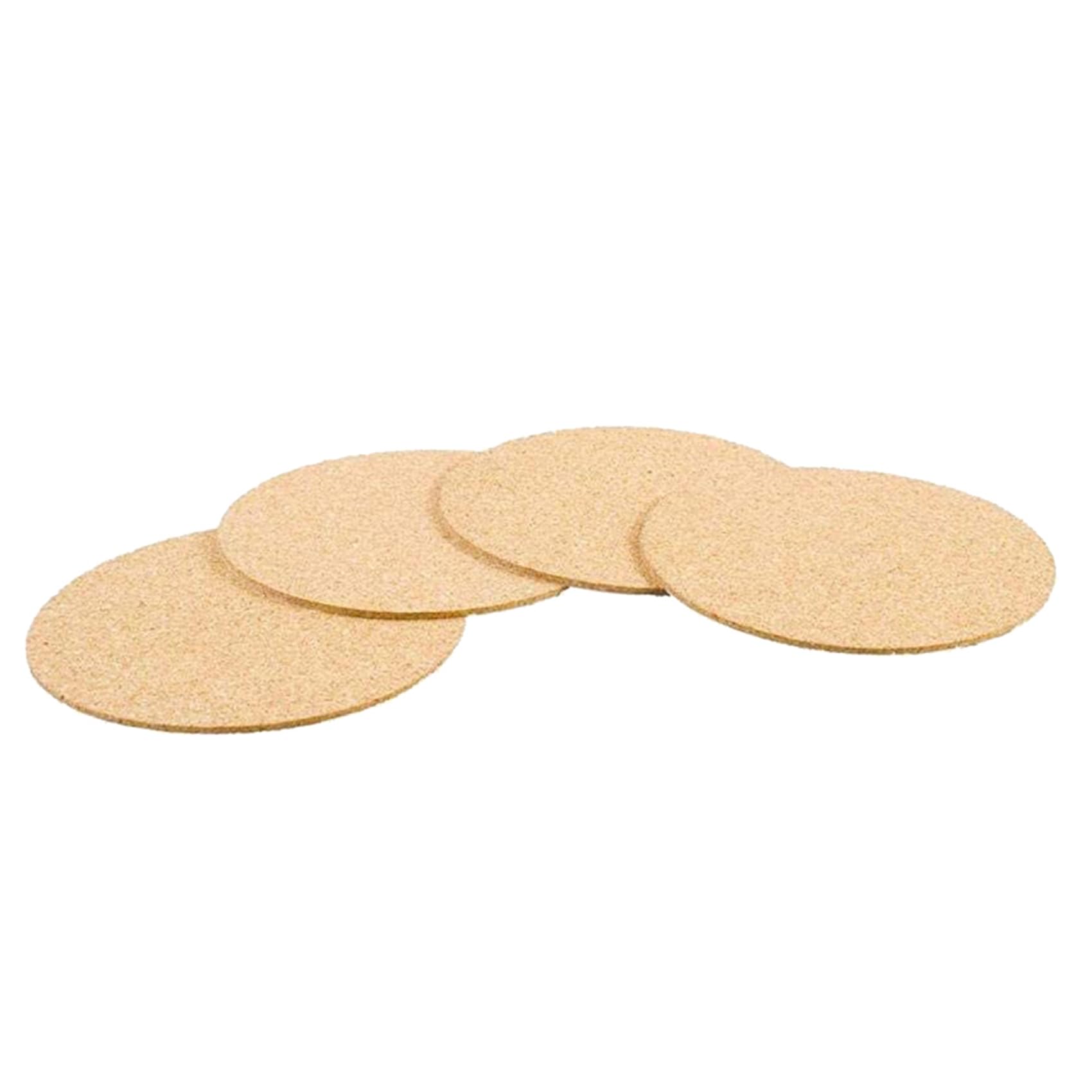 sous-Verres Liège Rond Auto-Adhésifs pour Bureau Maison École