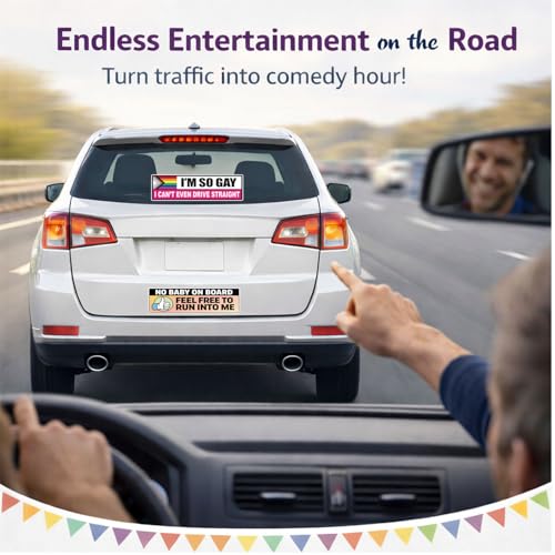 18Pcs Funny Bumper Stickers