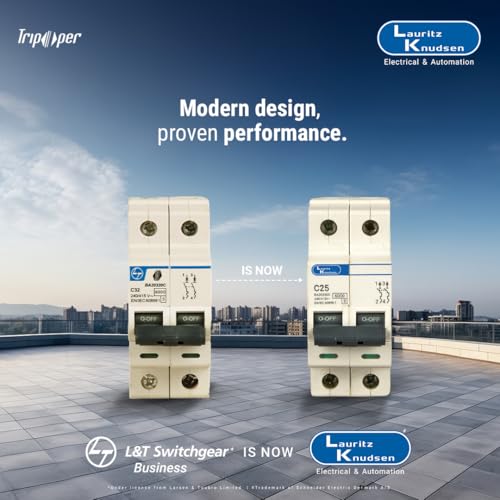 Image of Lauritz Knudsen Electrical & Automation Tripper BA10320B|Tripper MCB 32A SP 240V AC 6kA B Curve|6kA|White|Useful in Overload, Short-Circuit & Isolation With Extended Warranty Up to 5 years