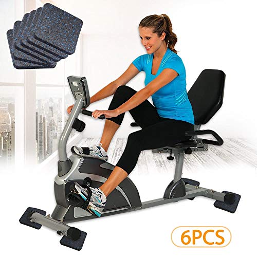 BestXD Treadmill Mat, Exercise Equipment Mat with High Density Rubber (3.94 X 3.94 X 0.5 inch) (6 PCS) - Thumbnail 3
