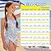 Tnasranmo Girls' Swimsuit Set for All Ages 7-18 – One Piece + Mesh Cover Up, Adjustable Straps, Chest Padding 9-10+, Beach Pool - Scales