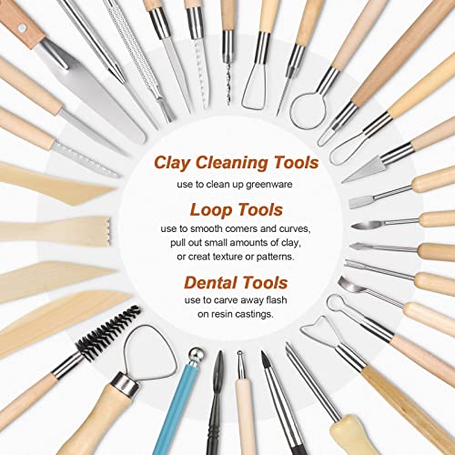 Ceramiche di Attrezzi Sculpting Tool, 57PCS