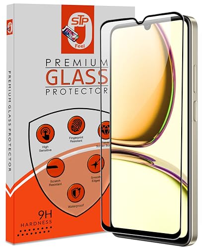 Image of Premium Tempered Glass Screen Protector Guard For Poco M4 5G Cellphone (6.58 Inch,Pack Of 1)|Edge To Edge Coverage With Easy To Installation Kit
