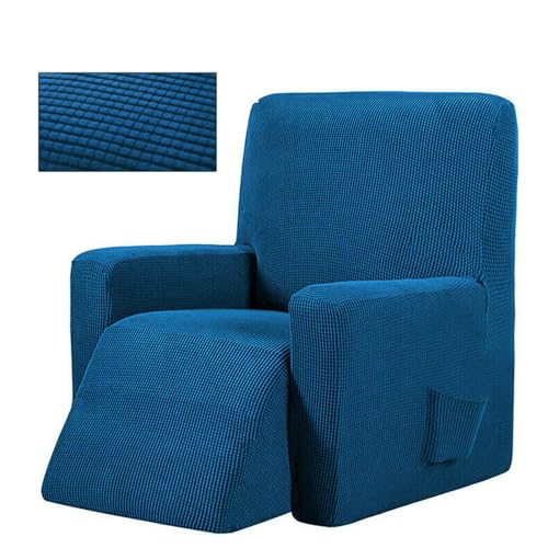 Stretch Recliner Chair Cover Lazy Boy Recliner Covers Stretch Couch Cover Slipcovers 1 Piece Furniture Protector Couch Soft with Elastic Bottom for Dog Cat Pets (Light Blue)