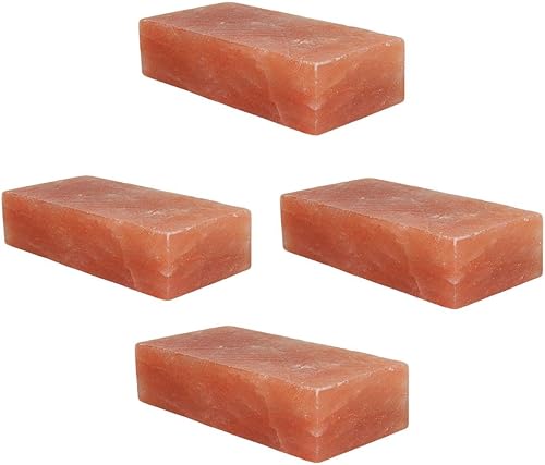 Lamer sal del Himalaya 5.5 libras Paquete de 4 Ciervo lamedor de sal Sal lamiendo para caballos Sal lamedora del Himalaya para animales Bloque