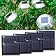Uadme Mini Solarpanel, 8 Stück Mikro-Mini-Solar-Panel-Zellen Sonnenkollektor 5V 0,15W Small Solar Panel Portable Cell System zum Laden von Batterien, 53x30mm