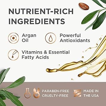 Argan Magic Defining Curl Cream & Hair Cream Oil Combo Pack - Enhances Waves & Curls, Adds Definition | Restores Manageability | Adds Silky, Glossy Shine | Paraben Free (8.5 oz / 4 oz)
