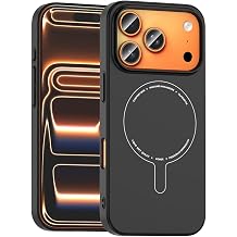 Aksesuarcim Apple iPhone 17 Pro Max ile Uyumlu K l f  Ultra  nce Kamera Lens Korumal  M-Safe  arj  zellikli Sert Silikon Kapak Elio Siyah