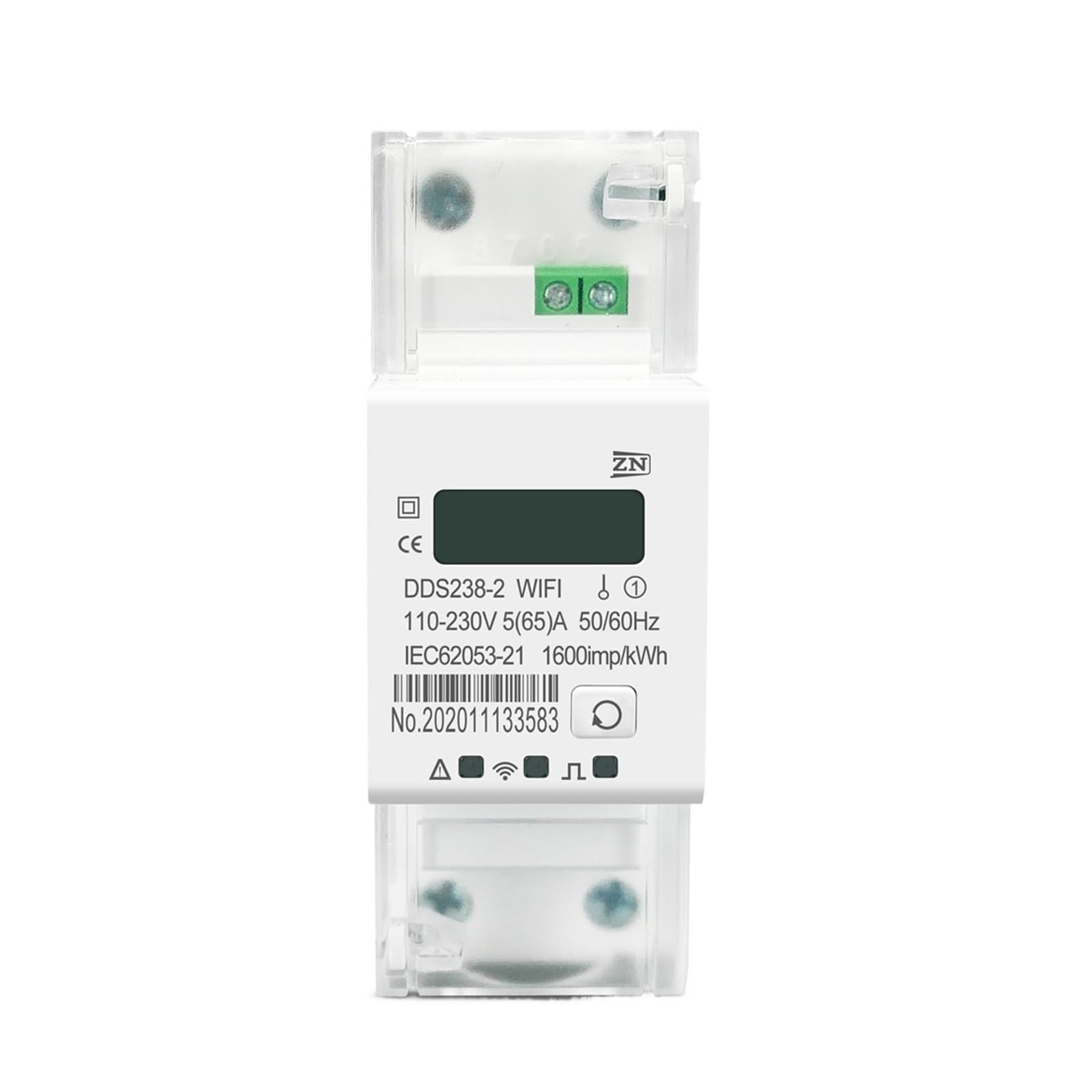 Single Phase 65A Din Rail Energy Meter Timer Power Consumption Monitor kWh Meter Wattmeter