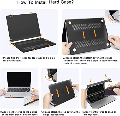 Image of MOCA Case Compatible for New Apple MacBook Air 13 inch 2026 2025 2024 2022, M5 A3449 M4 A3240 M3 A3113 M2 A2681 Touch ID, Mac Air 13.6 inch Laptop Protective Plastic Hard Shell Cover (Aqua Blue)