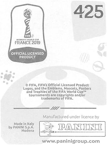 Miniatura 2 de 2019 Panini FIFA Women's World Cup France Album Stickers (Individual Sticker Only) Soccer #425 Waraporn Boonsing Thailand 2 Inch by 2 12 Inch