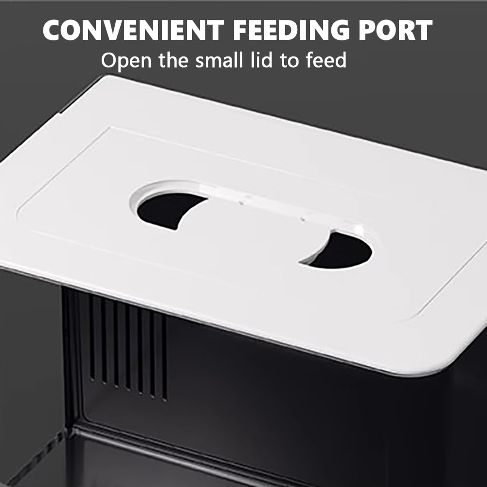 Kit di Avviamento Acrilico Acrilico Chiuso, Tasca per Pesci Autopulente Trasparente da 3 Galloni, Moderno Acquario Acrilico Senza Bordo Senza Bordo, Canottiere Ultra Chiaro,Normal