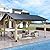 COVERONICS 11’x13’ Outdoor Wood Gazebo - Hardtop Patio Gazebo with Galvanized Steel Roof, Cedar Wooden Gazebo with Privacy Curtains and Netting for Garden, Porch, Patio and Deck