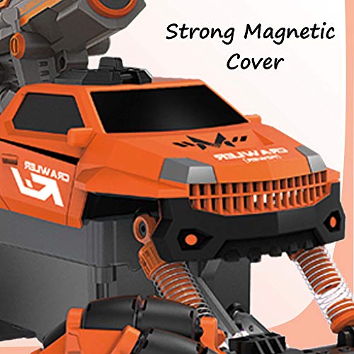 Vaiyer Rc Rechargeable,Remote Control Stunt Car For Kids With 2-In-1 Interchangeable Toy Bubble Blaster And Water Gun Tops, Rock Crawler Outdoor Off Road Vehicle With 360 Degree Movement (Orange) #TOP3