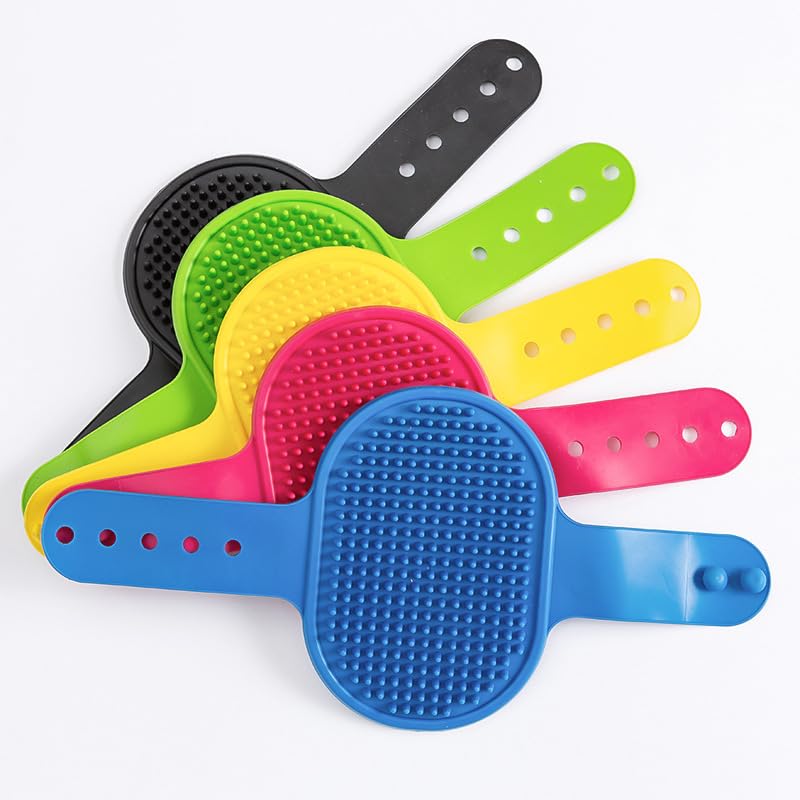 5 Pcs Dog Bath Brush, Silicone Dog Brushes, Cat Corner Scratcher, 2-in-1 Self-Groomer, Adjustable Silicone Pet Grooming Tool, Grooming Soothing Massage Brushes Dog Hair for Indoor Cats & Dogs