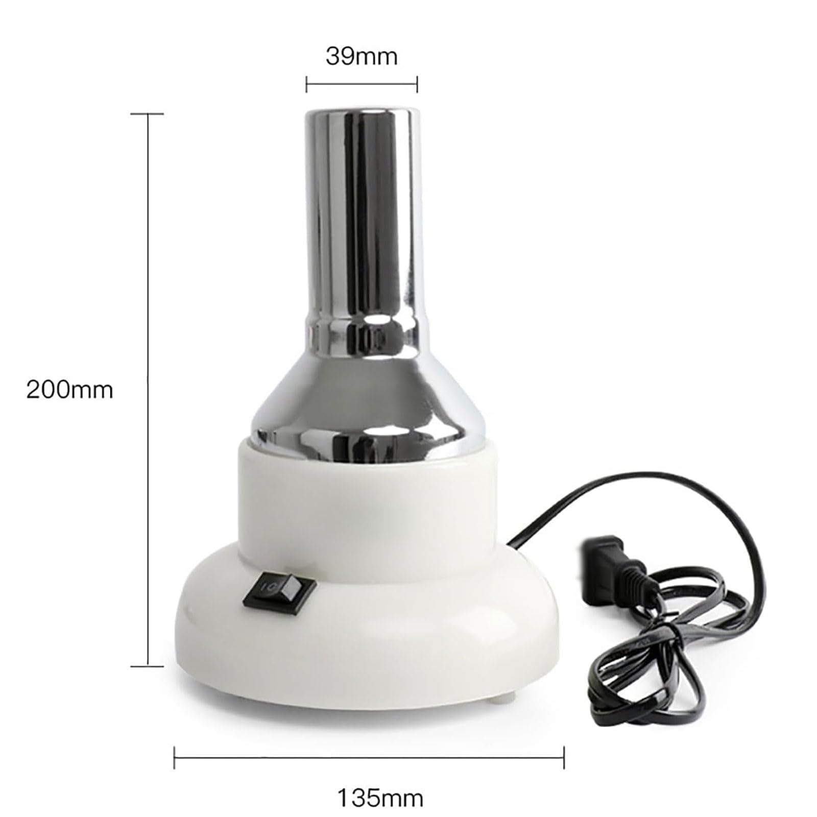 Riscaldatore per occhiali da vista, scalda montatura ottico, temperatura regolabile a 2 velocità, uscita dell'aria da 39 mm, per negozi di ottica e lavorazione degli occhiali