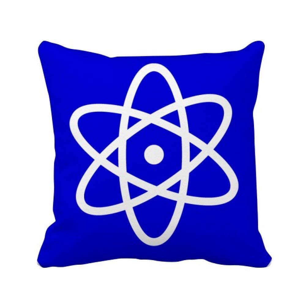 Housse de coussin carrée bleue pour canapé de salon chaleureux