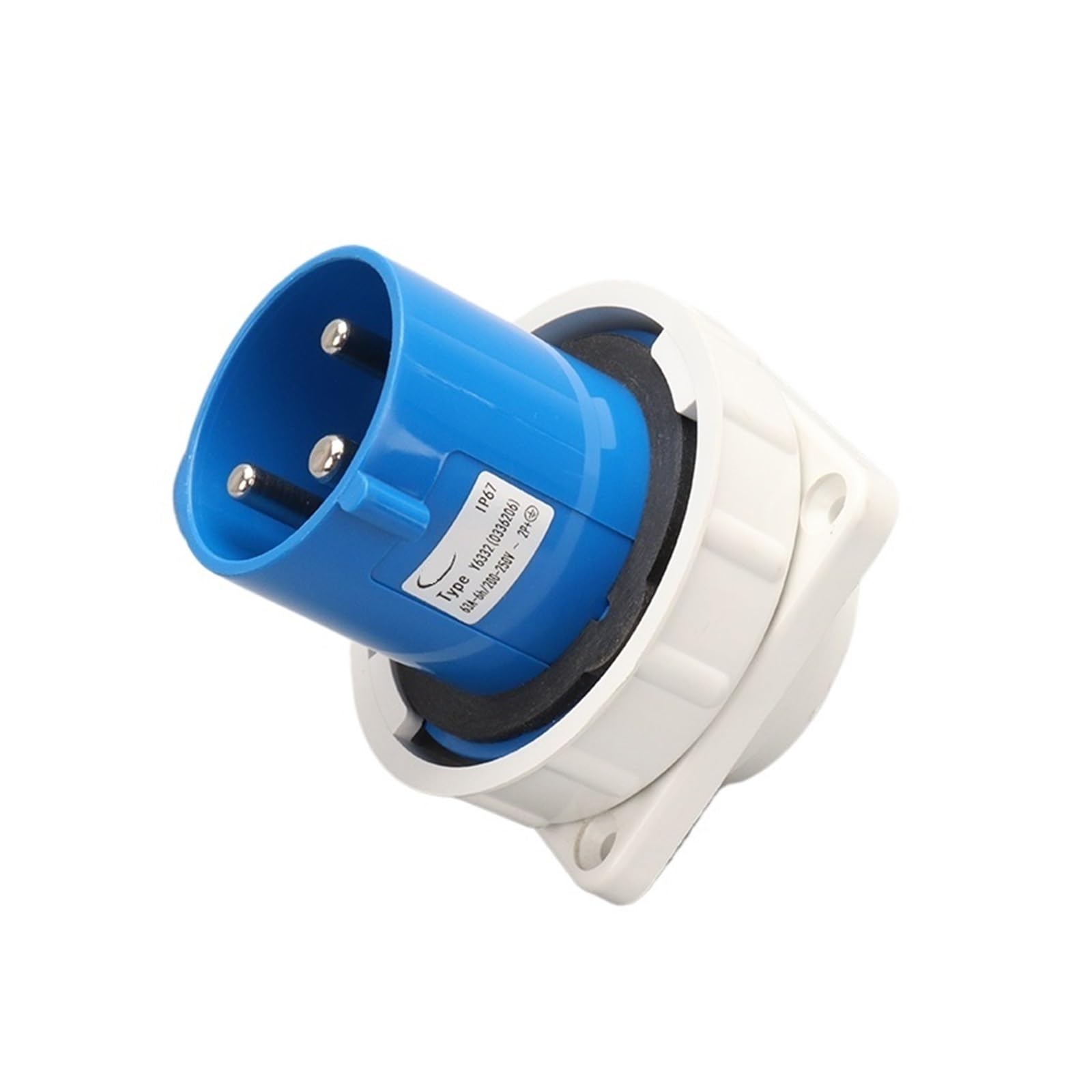 QAZXSEMUI 63A 3-core connector concealed aviation industry plug surface mounted socket(Concealed plug)