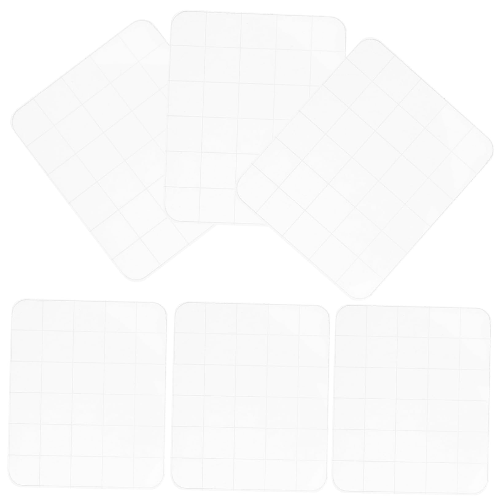 SHINEOFI 5 Series Bloque De Sellos Acrílicos Para Manualidades De Álbumes De Recortes Primeros Suministros Para Tableros De Estampado Sellos De Diario Para Manualidades 6 piezas x 5