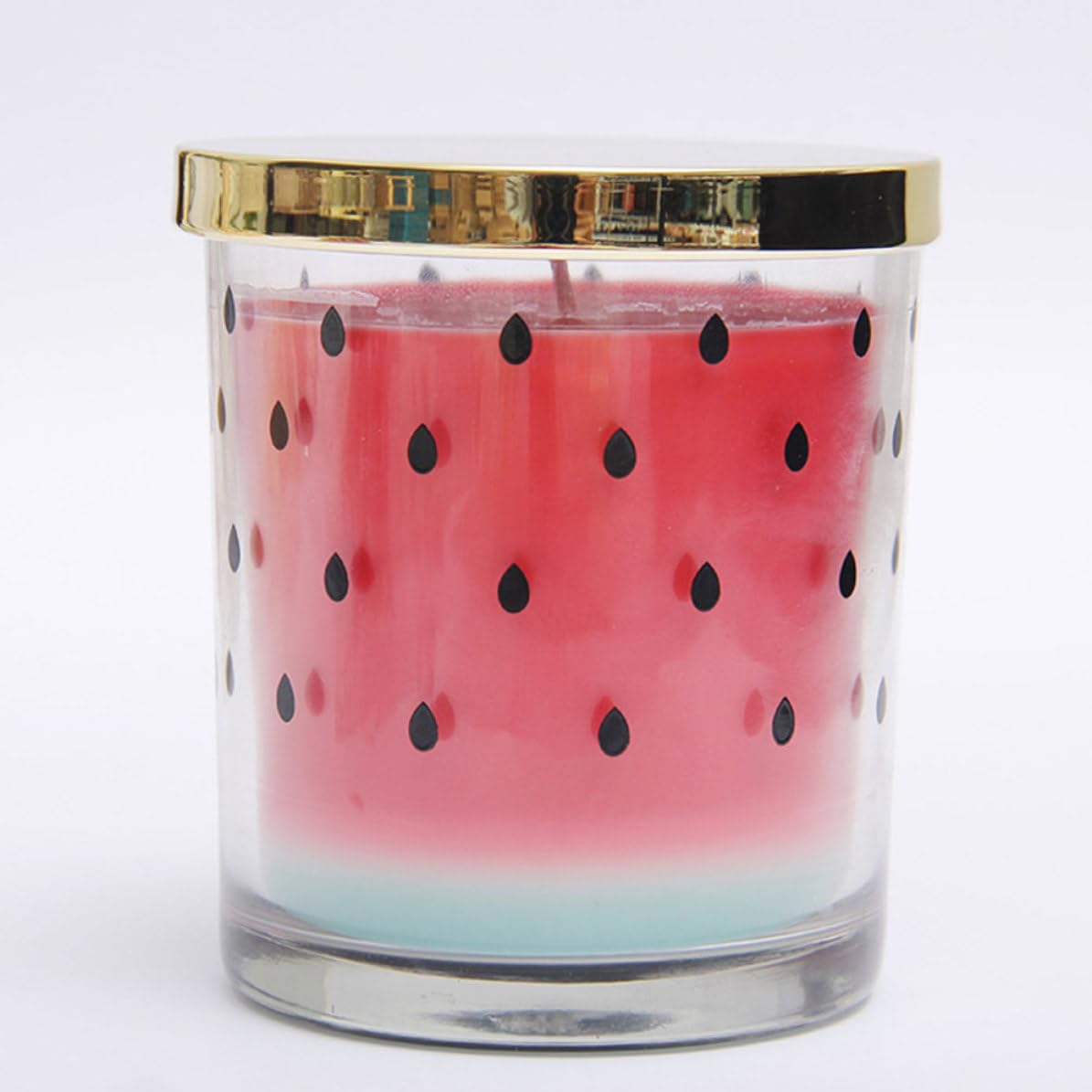 TEHAUX Vela Aromática de Sandía, Velas Forma de Fruta, Cera Vegetal, sin Humo, de Larga Duración, para Hotel y Ducha, para Familias y Amigos
