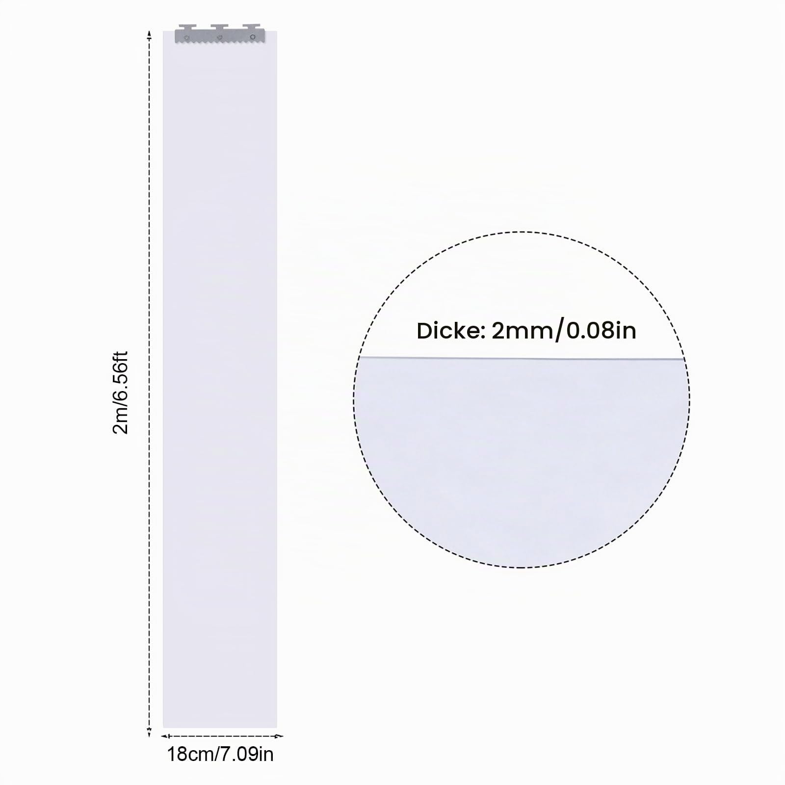 Pvc StreifenvorhäNge Lamellenvorhang FüR Industrie Pferdestall Kuhstall Streifenvorhang Stallvorhang Windschutz Set StäLle Paddocks Hallen Vorhang Transparent Gegen Zugluft Im Stall Bausatz 7Stk 2M