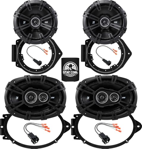 Kicker Speakers 6.75 & 6X9 inch for Chevrolet Camaro(w/o Boston Acoustics)2010-2015 Upgrade Kit-2 Pairs of DS Series with Adapters and Harness,Car Audio Front Door & Rear Deck Speaker DSC670 & DSC6930