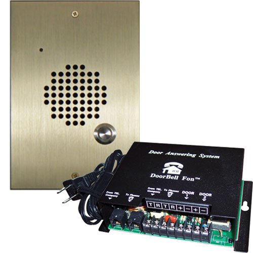 DoorBell Fon DP28 Door Answering System, M&S Mount, Brass (DP28-BM)