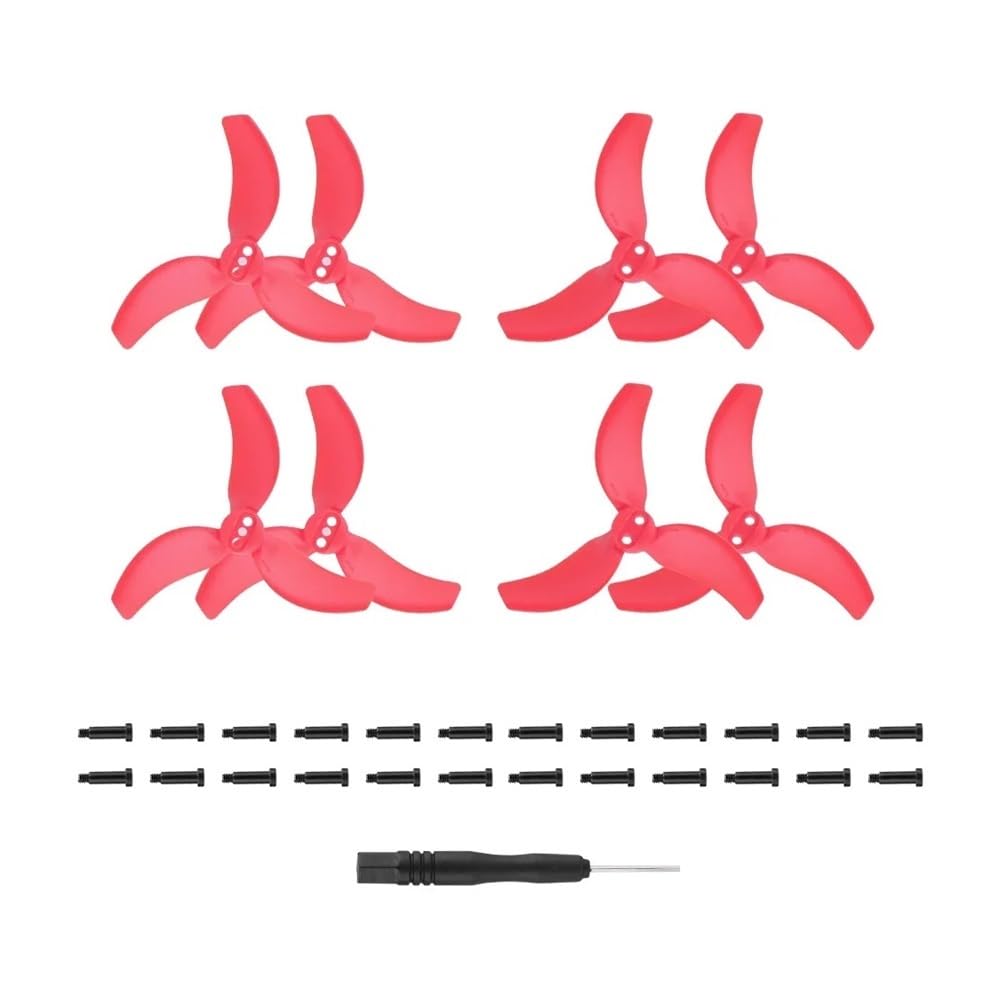 Palas de hélice para drones pack de 4 pares de ventiladores de ala ligeros en color rojo