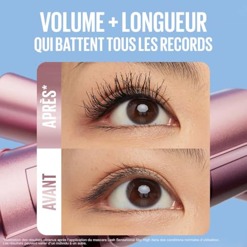 Mascara Waterproof Volume Longueur Sky High Maybelline New York Le Mascara - vue 5