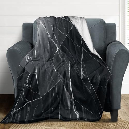 Couverture flanelle lit et canapé marbre 168x229 cm - 5