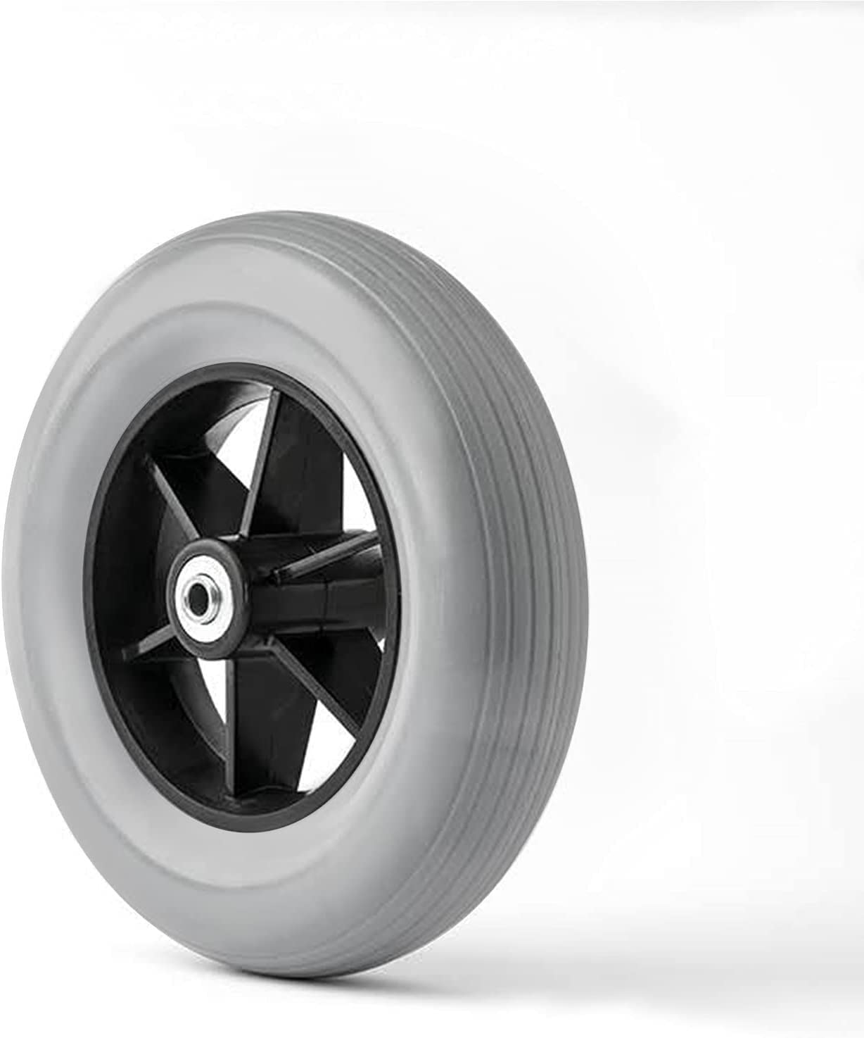 Części Zamienne Do Kół, Przednie Koło Wózka Inwalidzkiego 190 Mm Firmy Solid Tire Przednie Kółko Pomoce Do Chodzenia Wózki Inwalidzkie Koło Zapasowe Dla Osób Starszych (8 Cali)/Black