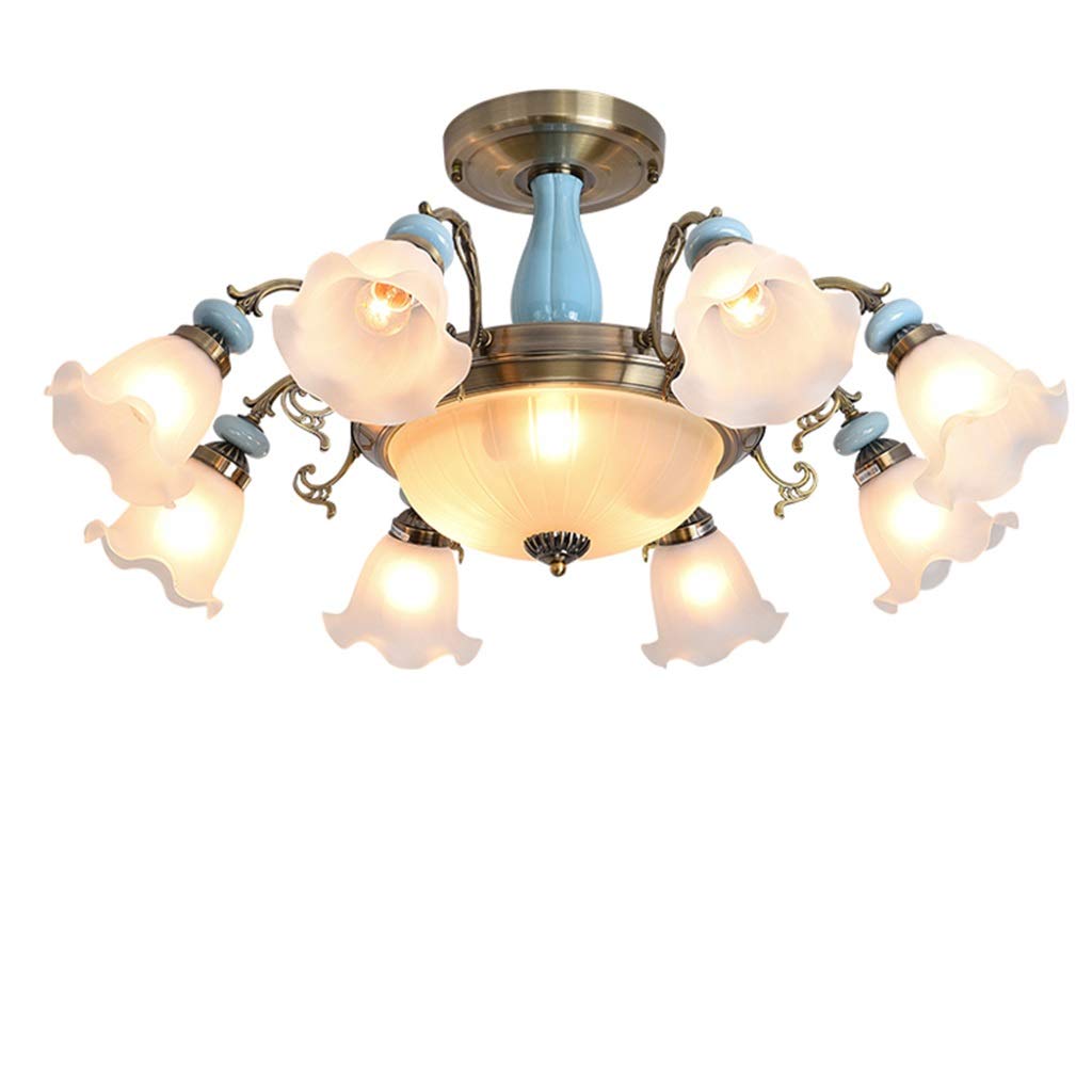 Plafonnier grand format RJJ 92CM - Éclairage moderne et puissant pour grand salon américain