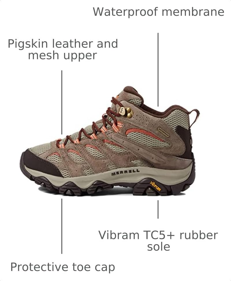 Image of Merrell Women's Moab 3 Mid Waterproof Hiking Boots