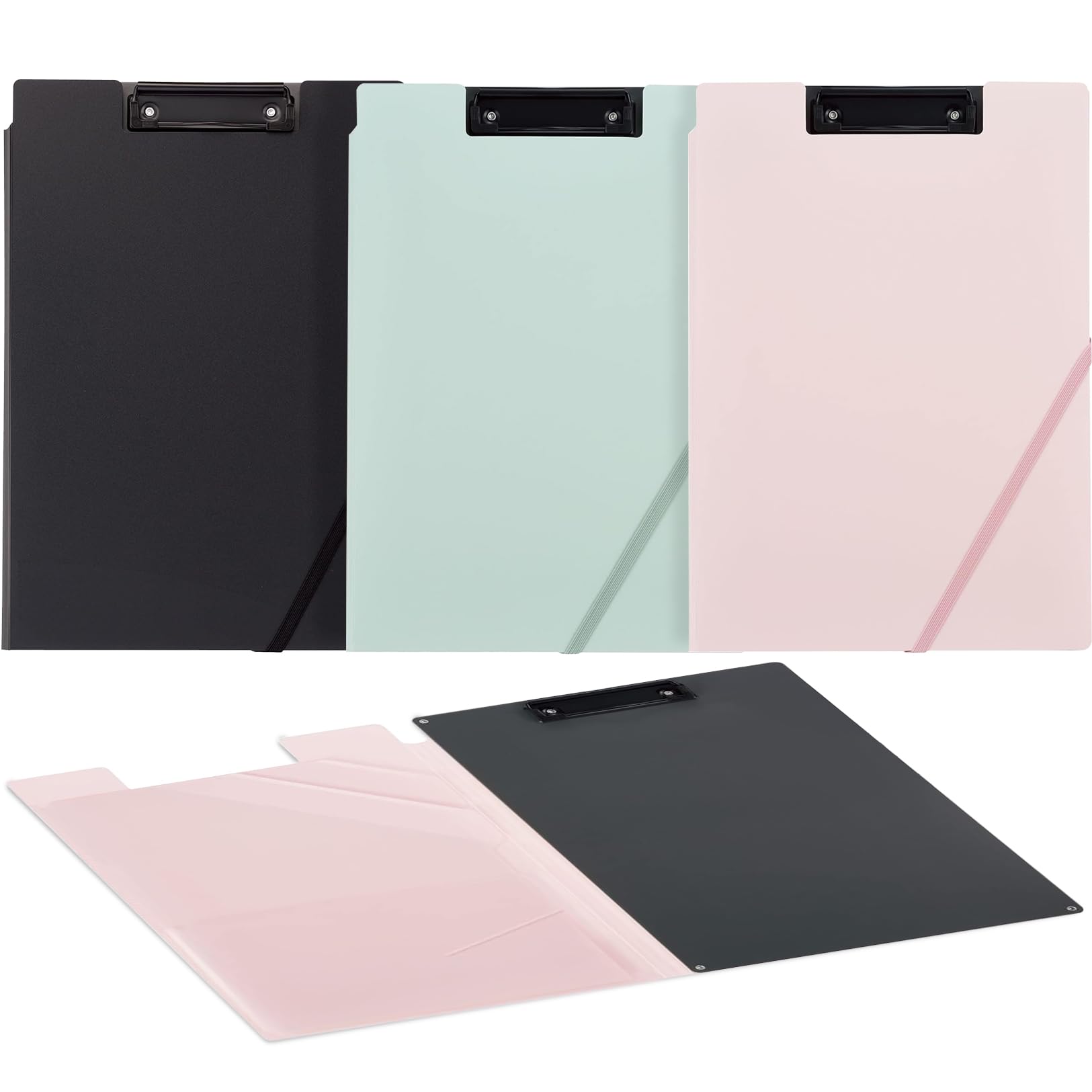 t.a.b.o.o_sho.ページ Kokuyo Clipboard Folder, 3 Pack A4 Foldable Clipboard Folio with