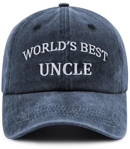 Image of World's Best Paw Paw Papa Uncle Hat for Grandpa Dad Men, Funny Adjustable Cotton Embroidered Grandfather Father Baseball Cap