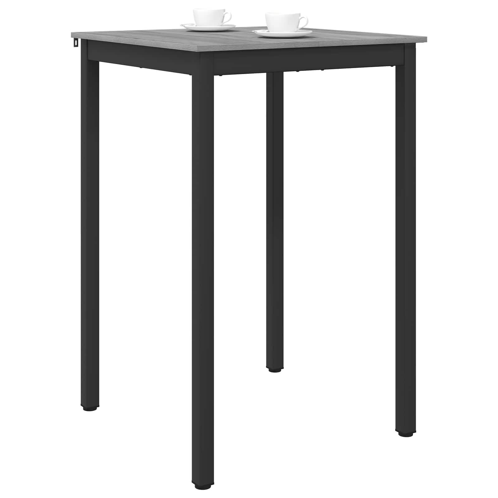 Tomostar Table de Bar Carrée, Table de Bistrot Haute Table de Cuisine 70x70x105 cm Bois d'ingénierie