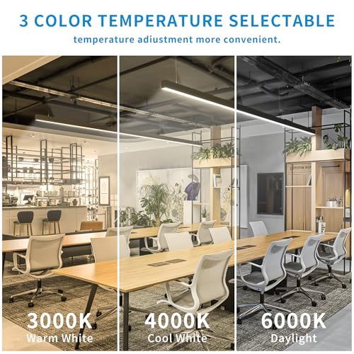 Be Studied LINEAR PENDANT LIGHT Fixtures Chandelier 50W Led Modern Office Light Adjustable Height Island Lights thumb #2