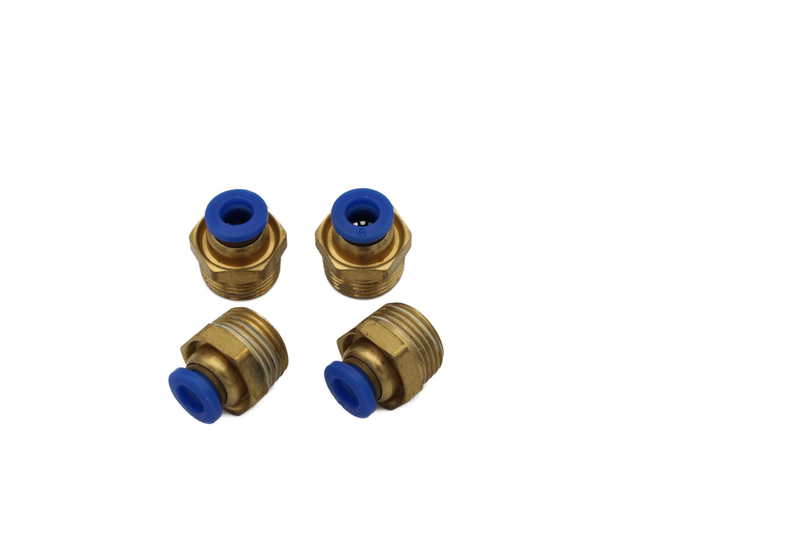 4 Raccordi Pneumatici 3/8" A 12 Mm - Connettori Per Aria Compressa, Qualità Industriale - Foto 3