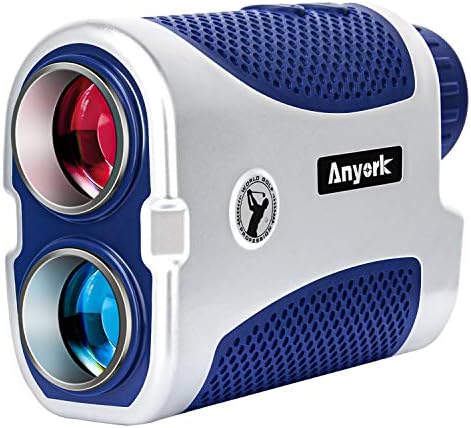 Anyork Golf Rangefinder 1500yards, 6X Laser Range Finder with Slope On/Off ,Flag-Lock Tech with Vibration , Continuous Scan Support-with Battery