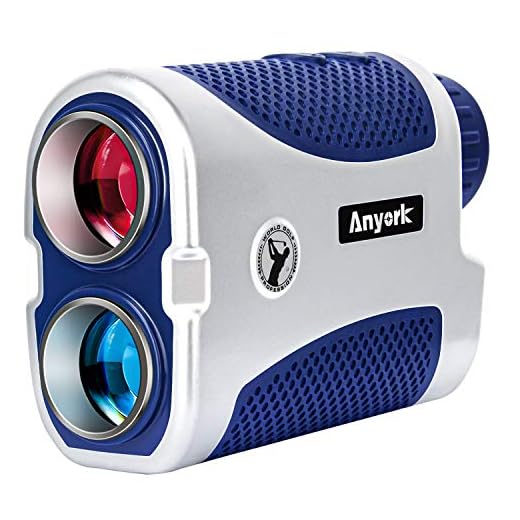 Anyork Golf Rangefinder 1500yards, 6X Laser Range Finder with Slope On/Off,Flag-Lock Tech with Vibration, Continuous Scan Support-with Battery