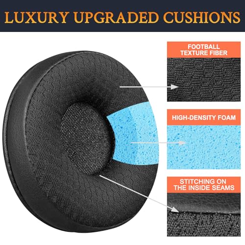SOULWIT 60mm Ear Pads Replacement for Plantronics HW510/HW520, Audio 310/345/476/628 - Image 3