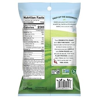 Harvest Snaps Snack Crisps | Tomato Basil, 1.75 Oz. Bag, 16-Pack | Powered by Plant Protein, Gluten Free, Non-GMO Baked Vegetable Crisps | Made in USA