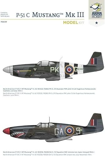 Miniatura 5 de Arma Hobby 1/72 P-51 C Mustang Mk. III Modelo Kit